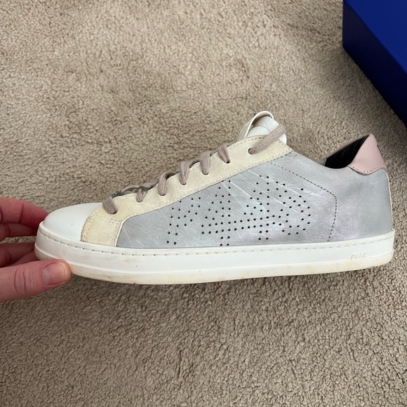 P448 John Sneaker size 7 (37) Pink, Silver & White - read description for more - Picture 5 of 8
